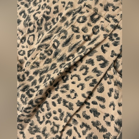 NWT Free People Printed Dogtown High Waist Shorts Cheetah Black Tan Size 24 - Picture 11 of 14